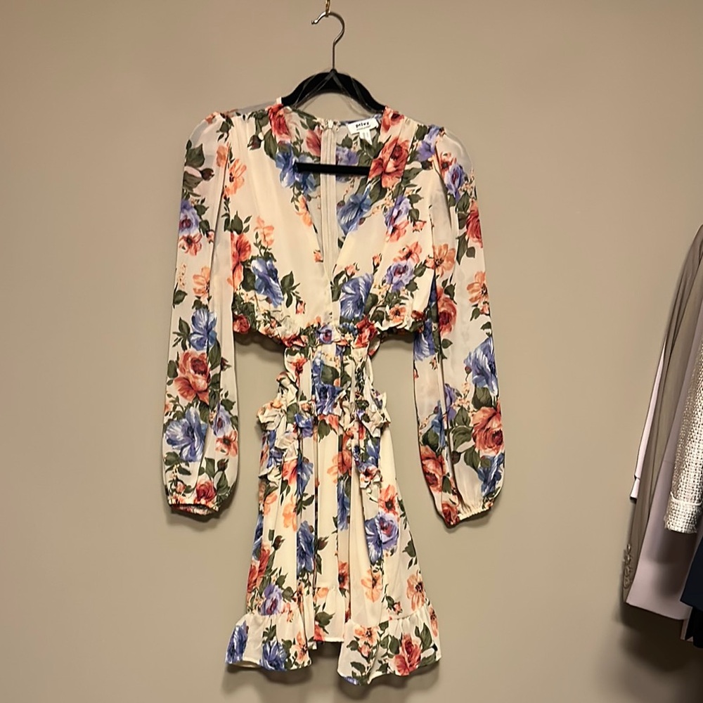 Floral Print Long Sleeve Dress